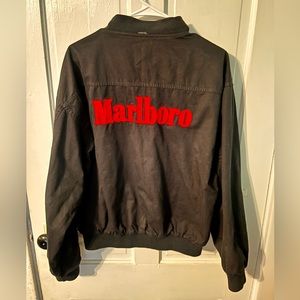 Vintage Marlboro reversible coat either black or red size S/M (missing pull tab)